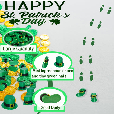 Generic dollhouse miniatures for St Patrick's Day scenes.
