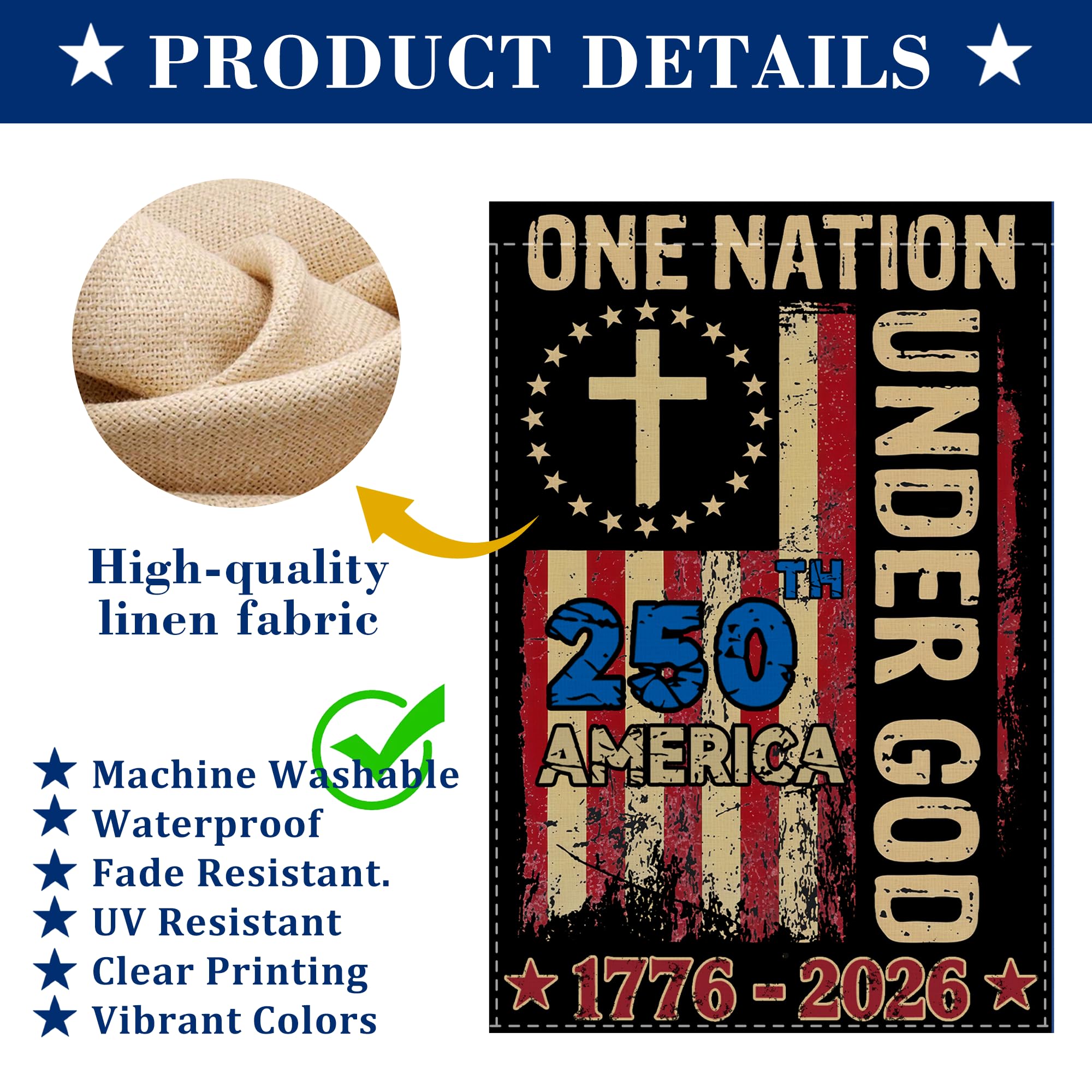 Generic double-sided flag format offers full visibility from two sides.