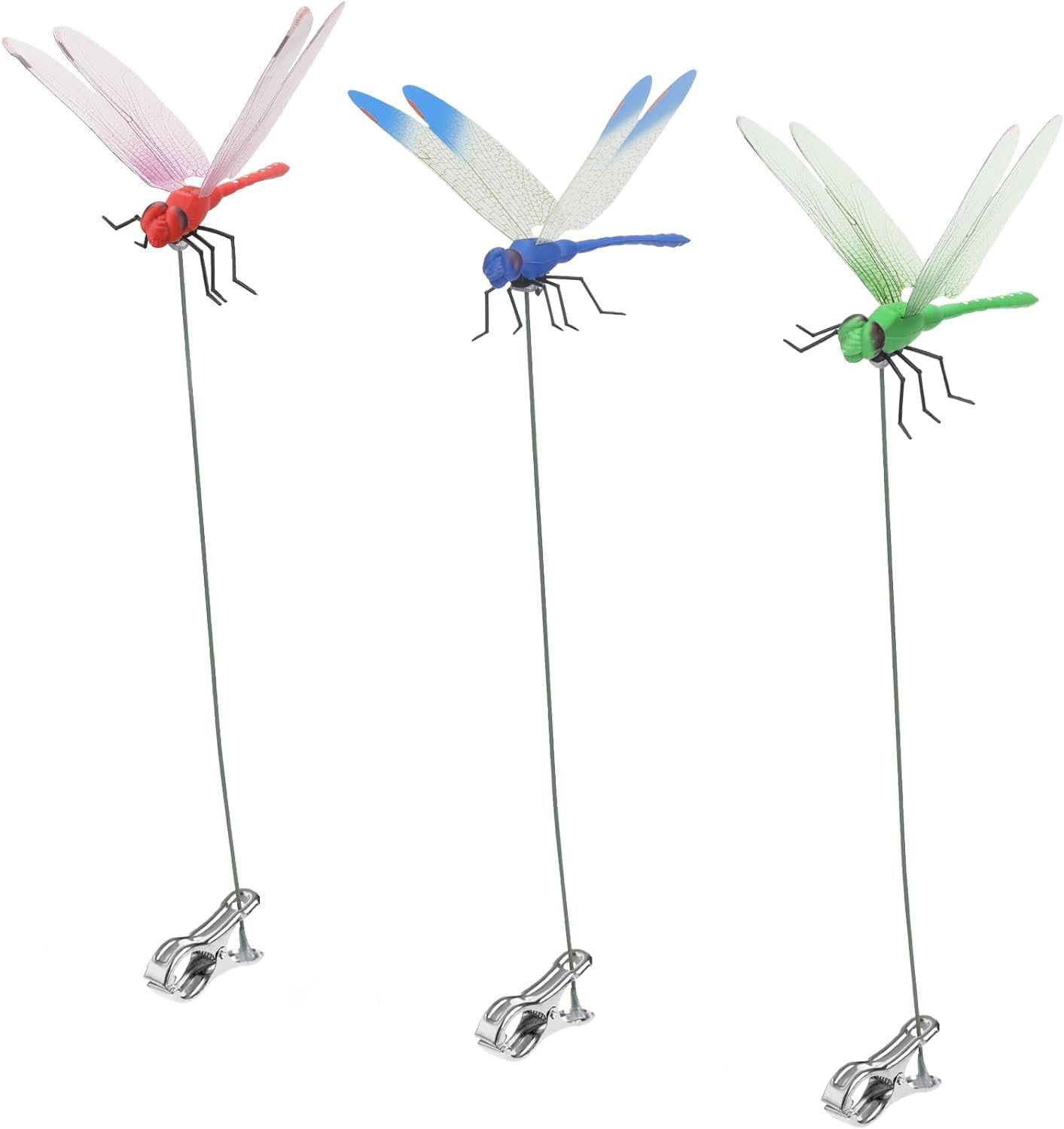 Generic Dragonfly Clip outdoor decoration for patios and borders.