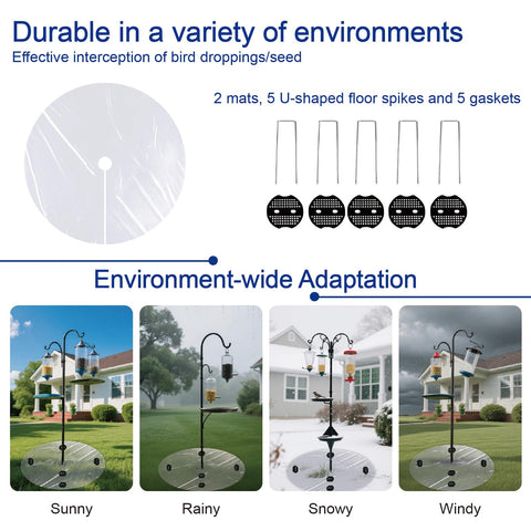 Generic thick PE material offers tear resistance for outdoor use