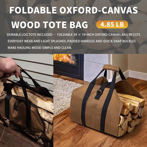 Generic steel firewood rack with rust-resistant coating ensures long-term durability.
