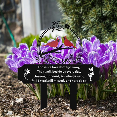 Generic easy-installation memorial stake lets you place it quickly without tools.