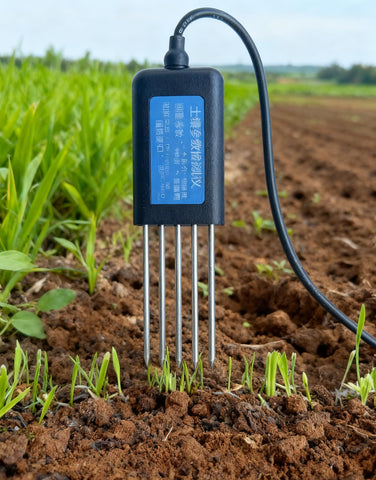 Generic ec meter measures electrical conductivity to gauge nutrient availability.