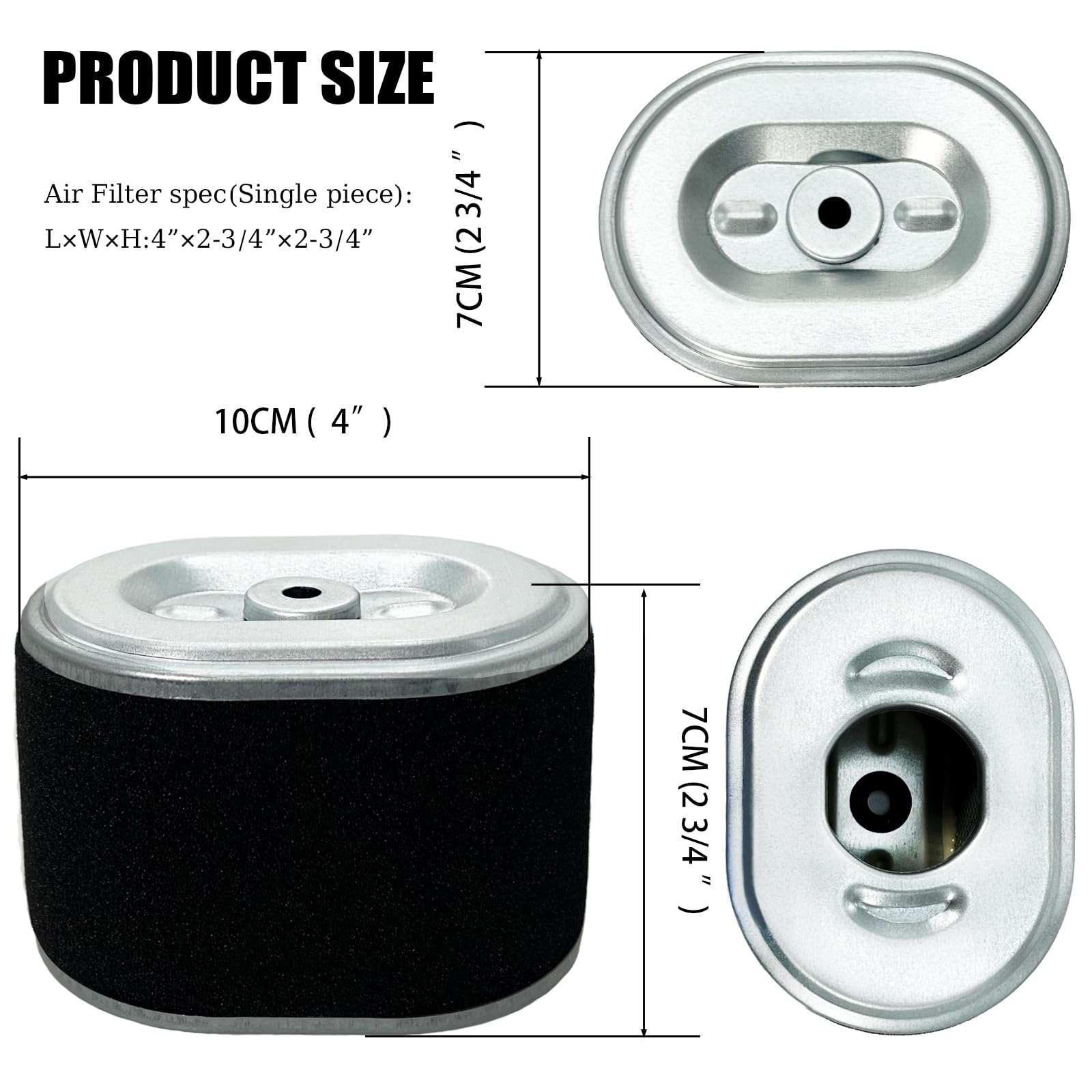 Generic EquipAid two-pack air-filter for easy maintenance and readiness