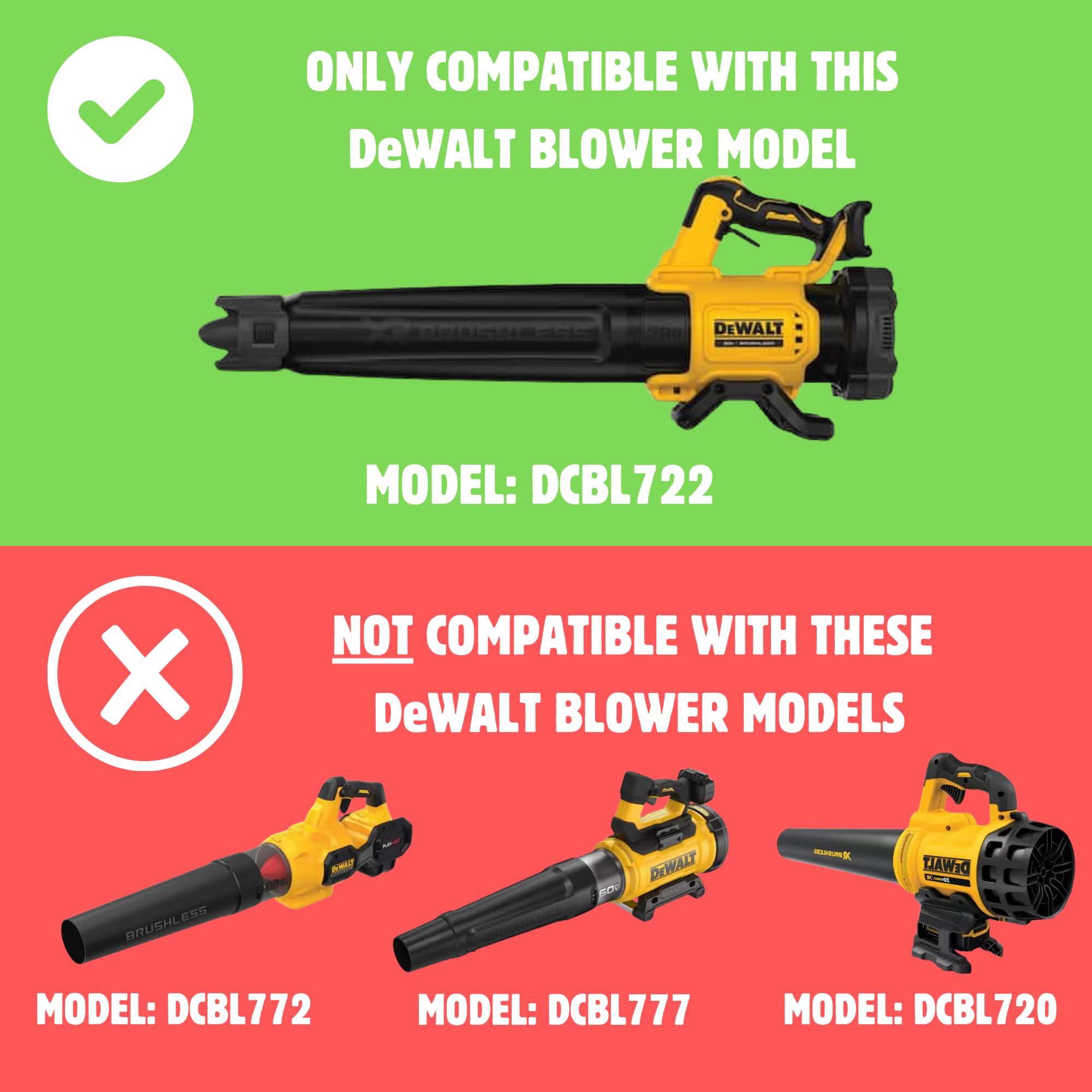 Generic ergonomic release for easy blower access and swift retrieval.