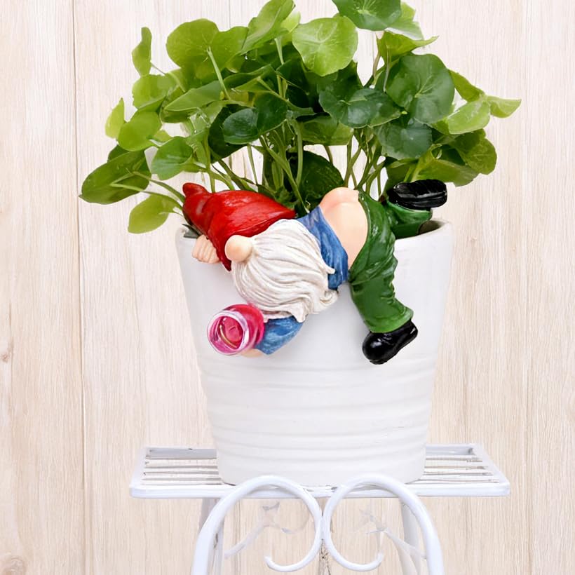Generic fence gnome ornament for garden corners adds delight