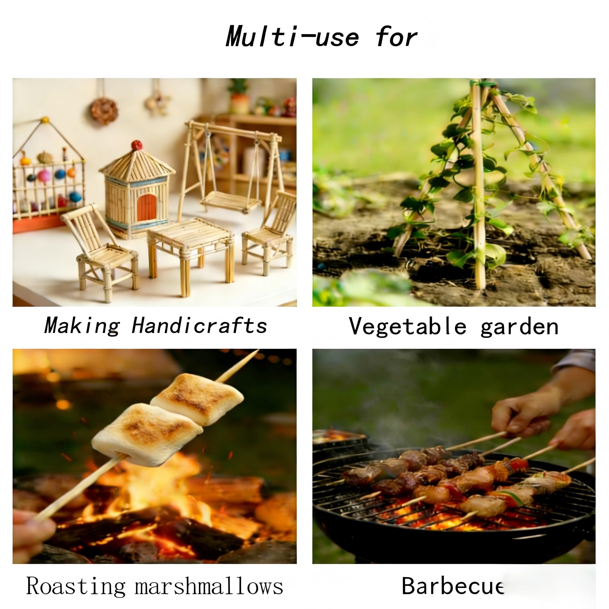 Generic food-grade bamboo with a smooth, splinter-free surface.
