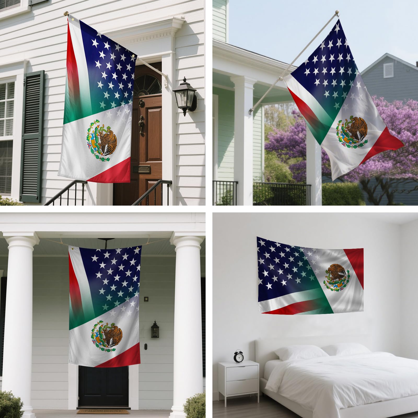 Generic friendship flag decor living room for welcoming home style.