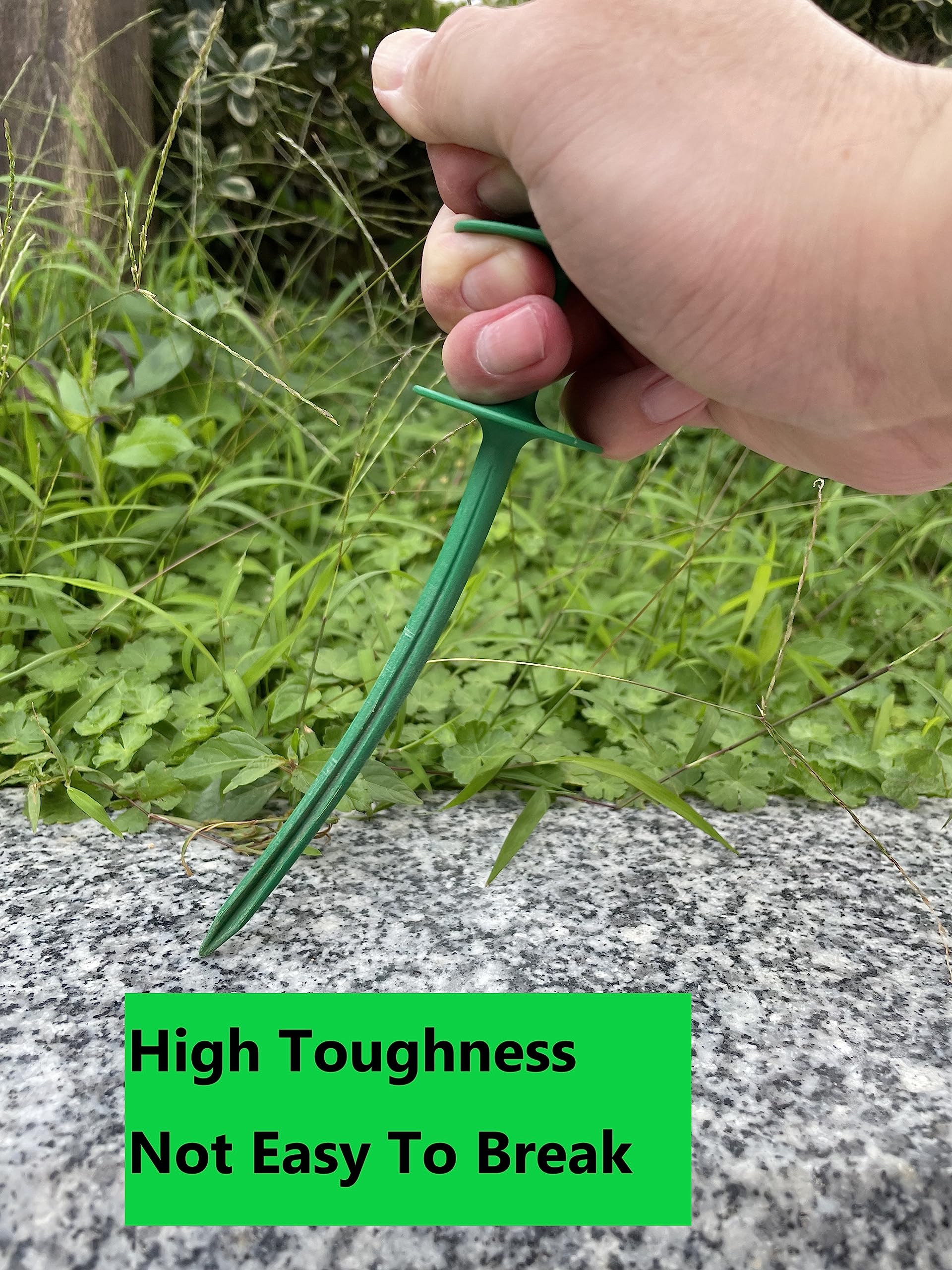 Generic garden hose guide holder nails stable-base keeps hose steady.