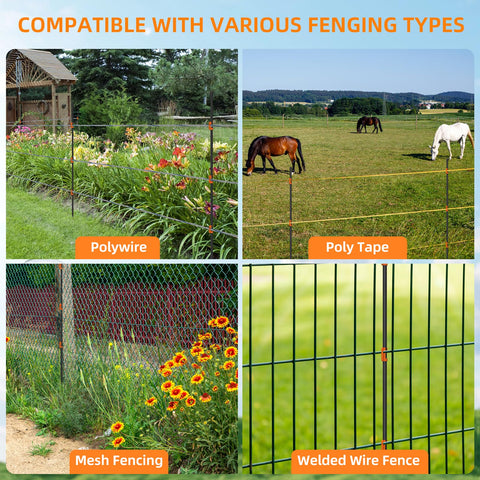 Generic fencing options for garden and livestock applications