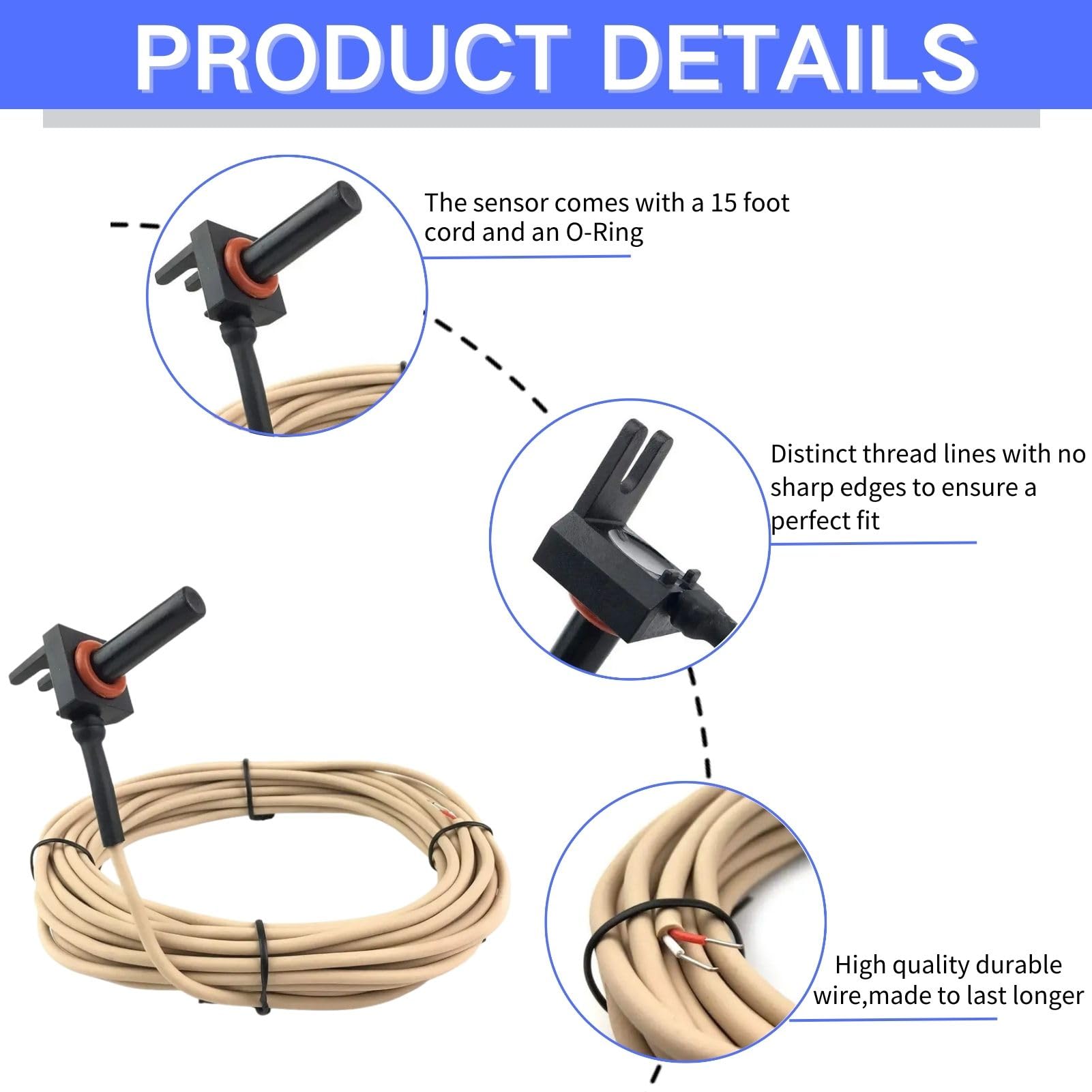 GLX-PC-12-KIT 10K thermistor for accurate pool temperature readings
