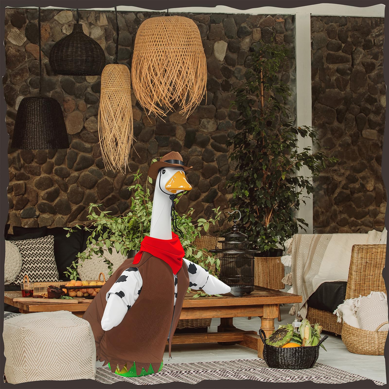 Generic goose outfit package includes four pieces for a complete look.