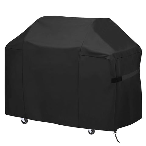 Generic 70-inch grill cover, front view, offering a snug fit for Weber Genesis 400 series.