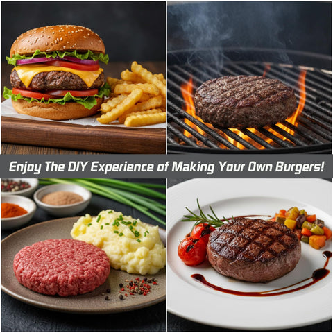 Generic Hamburger Press creates consistent shapes ideal for grilling.