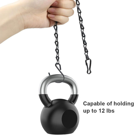 Generic hanging chains close-up clip detail highlighting rust-resistant construction for lasting outdoor use.