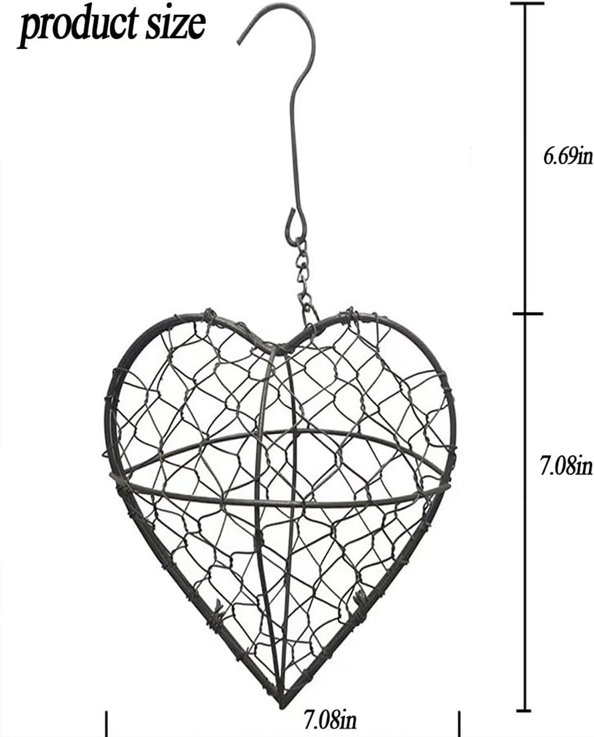 Heart-shaped nesting kit with alpaca fiber blends with yard décor and attracts birds.