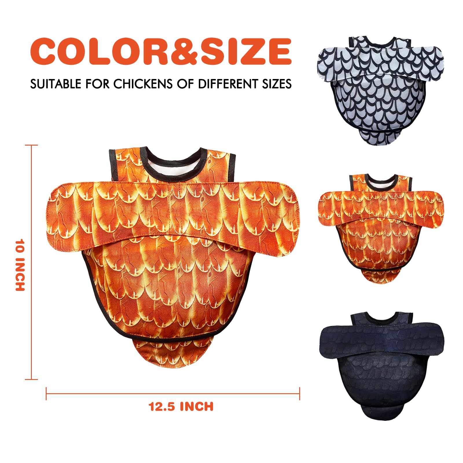 Generic Hen Apron Saddle back coverage protects the back while chickens roam.