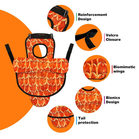 Generic Hen Apron Saddle camouflage pattern helps hens blend with the flock.
