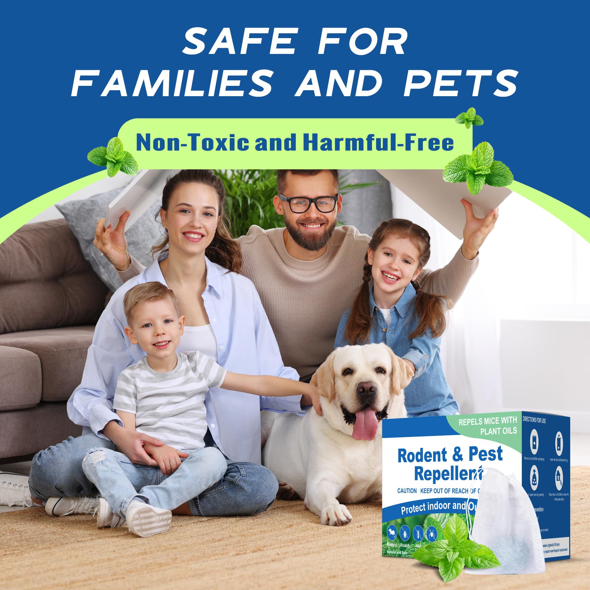 Product used both indoors and outdoors for versatile deterrence.