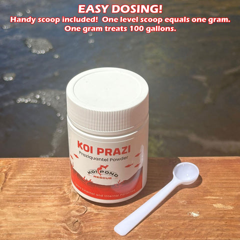 Generic Koi Prazi container closeup showing resealable packaging