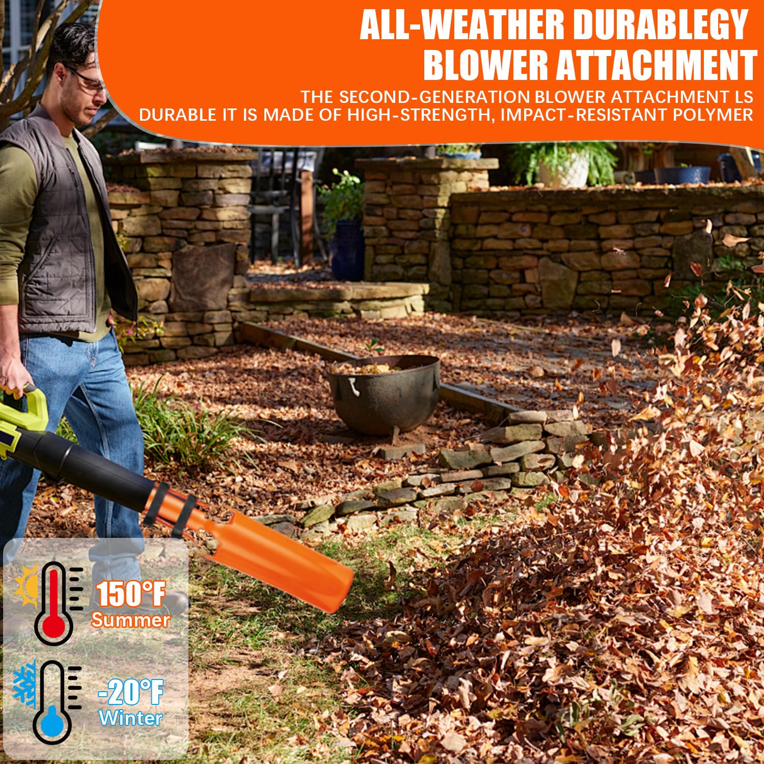 Generic Leaf Blower Air Booster all-season use supports year-round cleanup tasks.