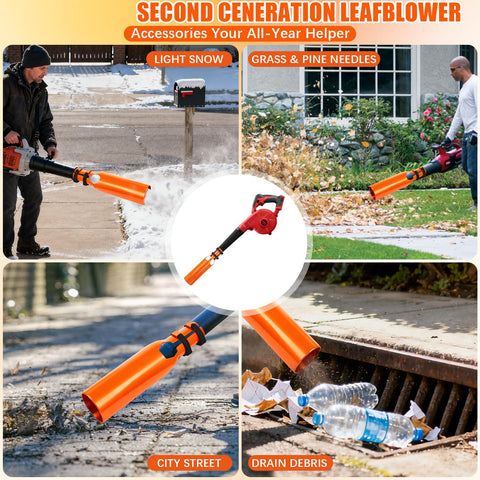 Generic Leaf Blower Air Booster in action enhances leaf and debris clearance.