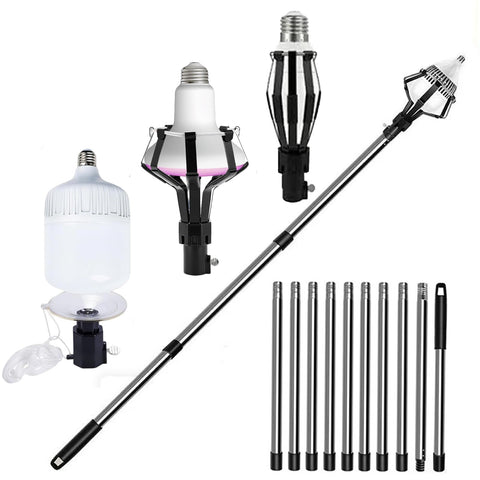 Generic light bulb changer with 13ft extension pole for high ceilings.