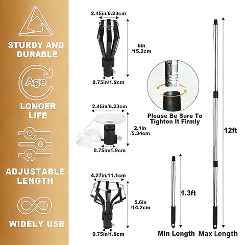 Generic light bulb changer ideal for vaulted ceilings and recessed fixtures.