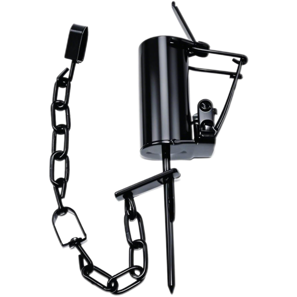 Generic live animal trap for raccoons in dark finish, ideal for outdoor use.