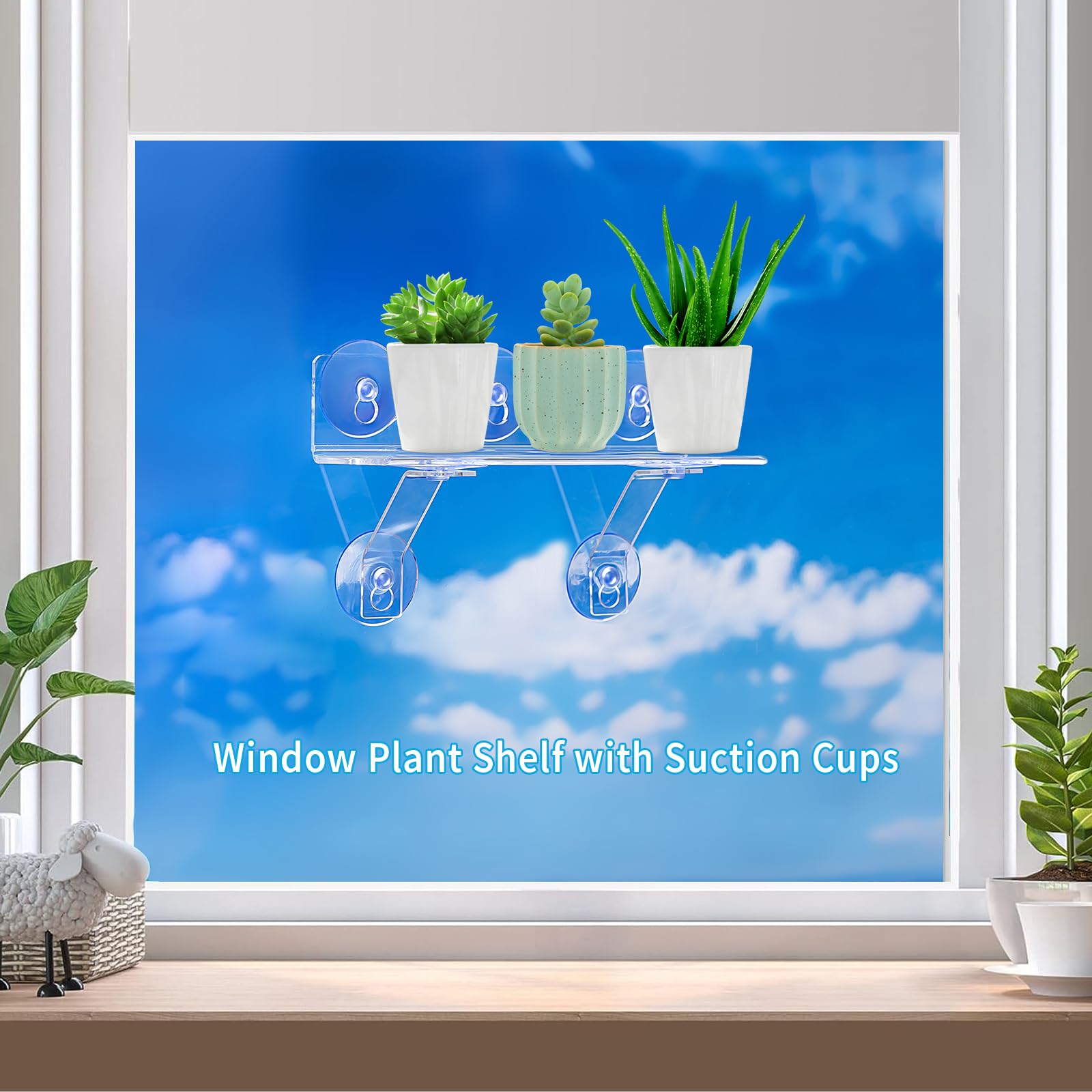 Generic load-bearing bracket supports heavier planters on your windowsill.
