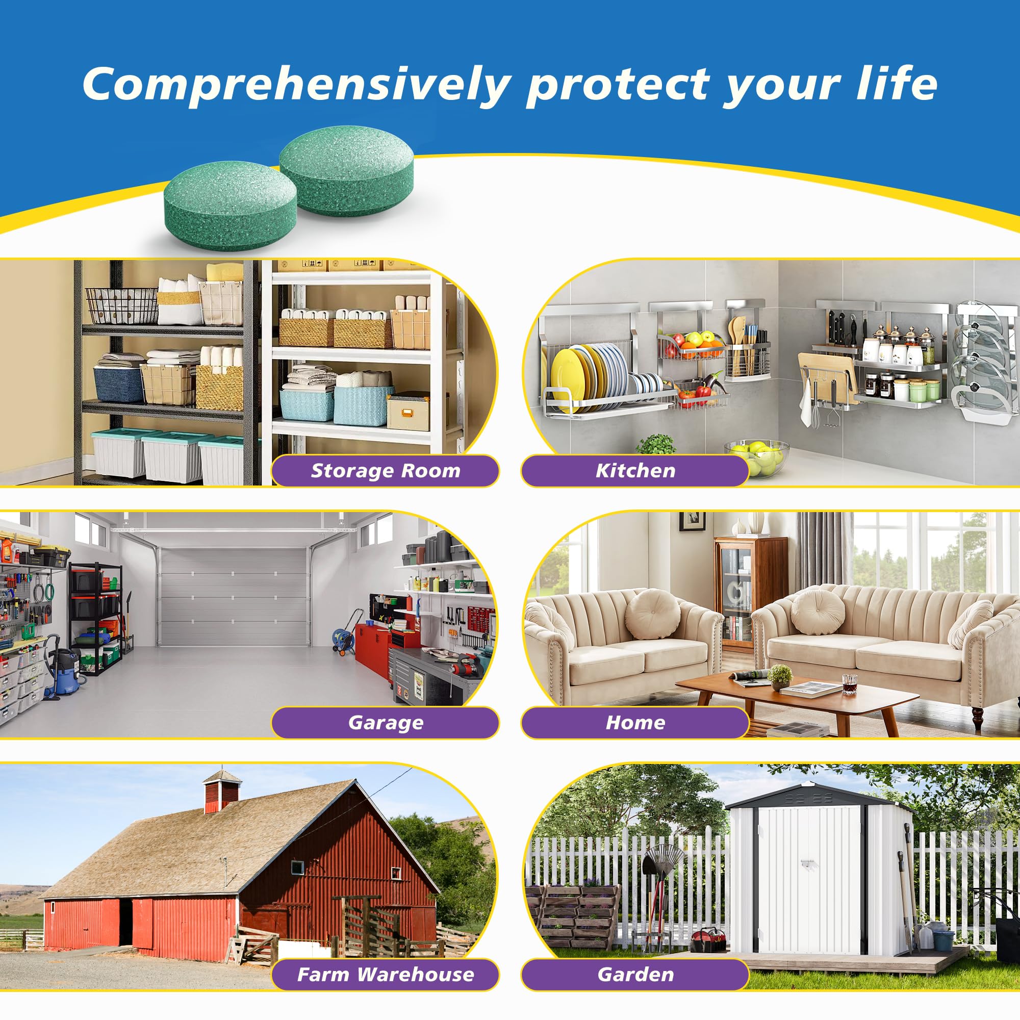 Generic Long-lasting Scent Coverage keeps pests away for weeks.