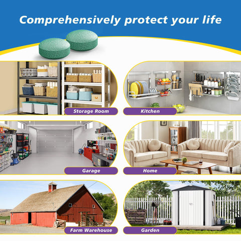 Generic Long-lasting Scent Coverage keeps pests away for weeks.