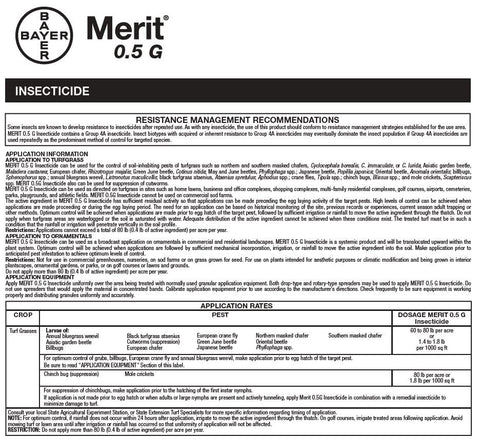 Generic Merit 75 WSP close-up of the active ingredient label for accuracy.