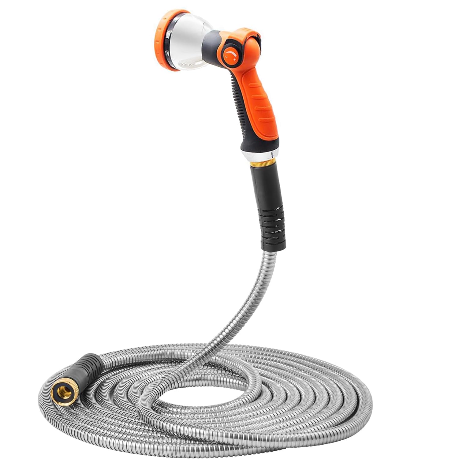 Generic Metal Garden Hose easy-roll storage enables quick tidy up after use.