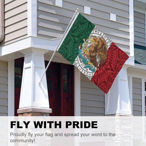 Generic Mexican Flag made of weather-resistant polyester for wind and rain
