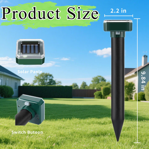 Generic Mole Repellent Solar Pro simple on-off control button