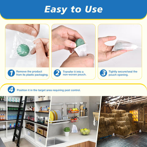 Generic Mouse Repellent Ball Garage Placement protects tools and clutter.