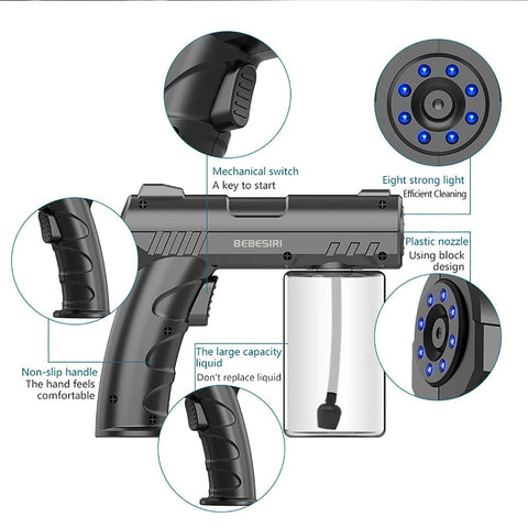 Generic Nano Sprayer supports about 25 minutes of continuous use per fill.