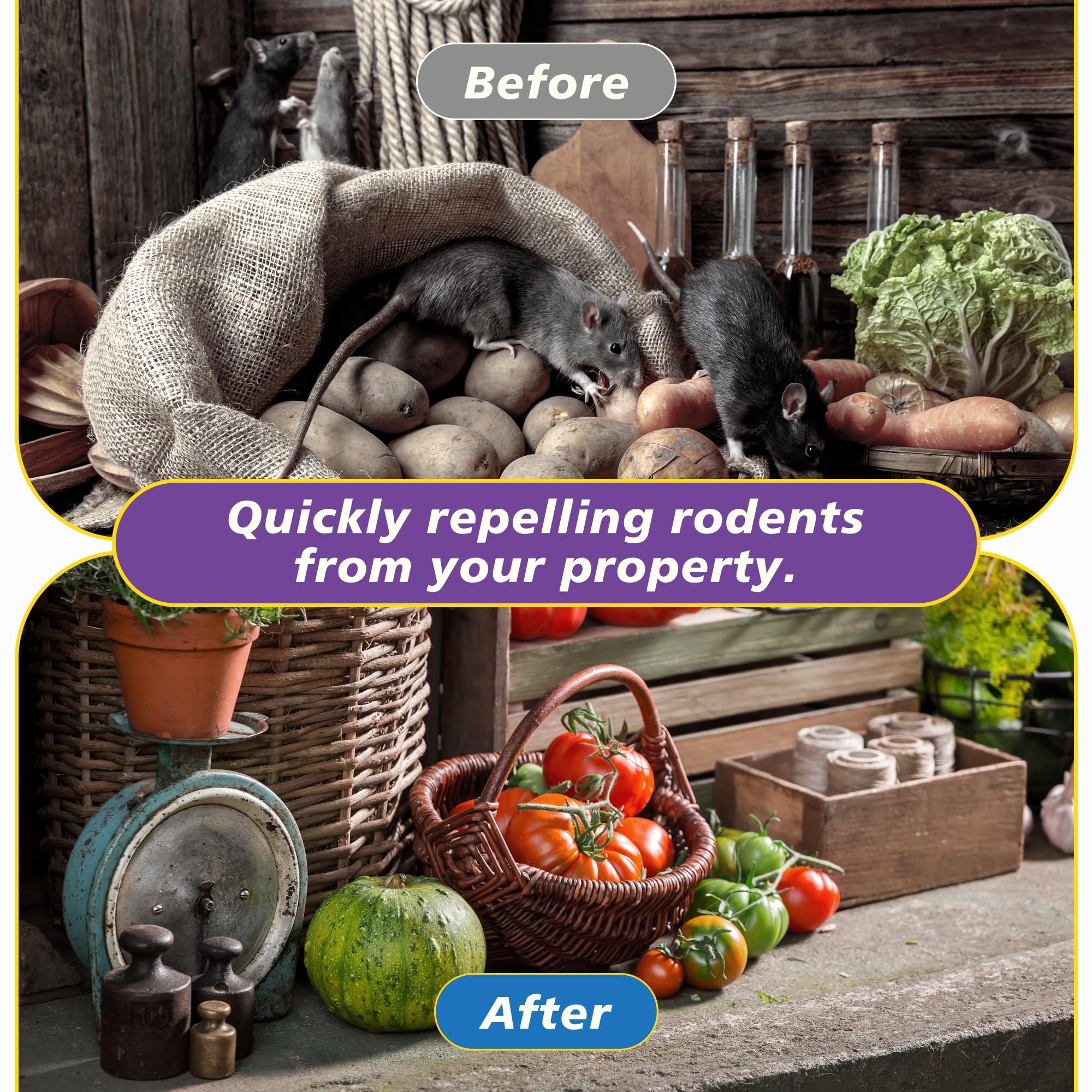 Generic Natural Plant-based Formula offers safe pest deterrence around family.