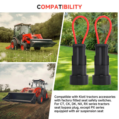 Generic Kioti/Bobcat bypass fits CT-series; not compatible with Bad Boy or Kubota models.
