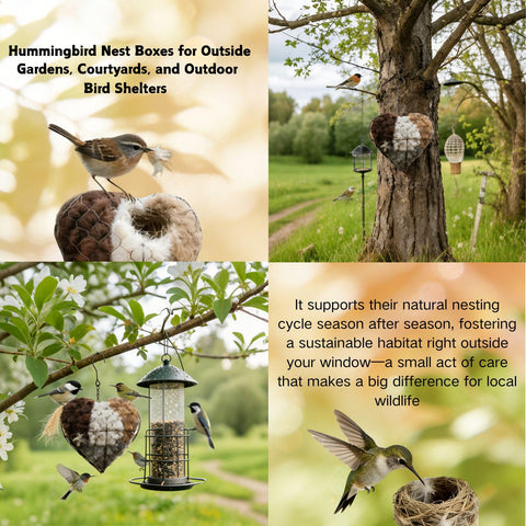 Generic Outdoor Bird Shelter for Garden gives birds a stable shelter.