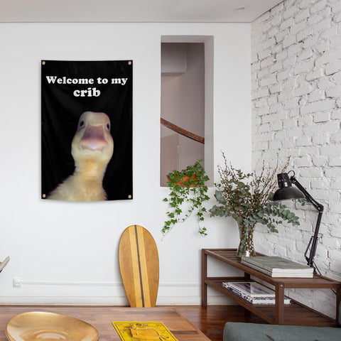 Generic duck flag as a party background accessory