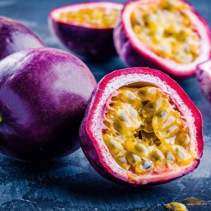 Generic passion fruit vine features shade-screen potential on trellises and arches