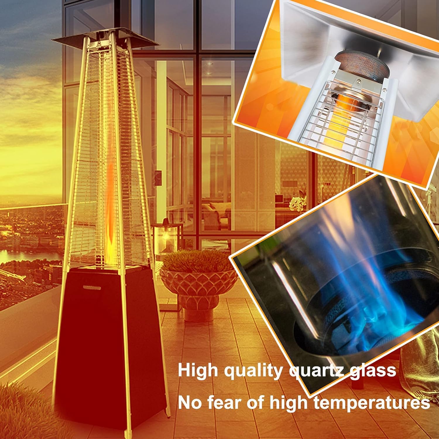 Generic Patio Heater Glass Tube Model Compatibility Guide showing broad fit across brands.