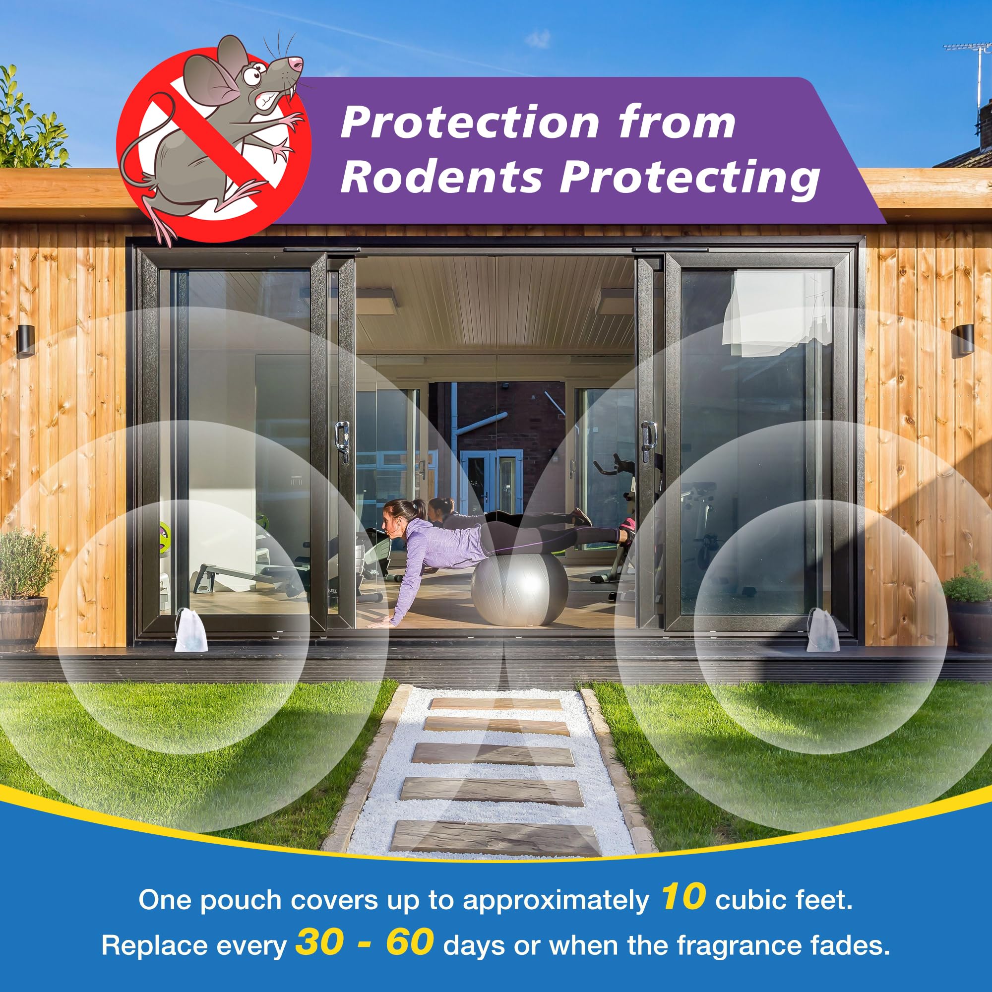 Generic Peppermint Lemon Oil Scent provides a strong, refreshing odor to repel rodents.