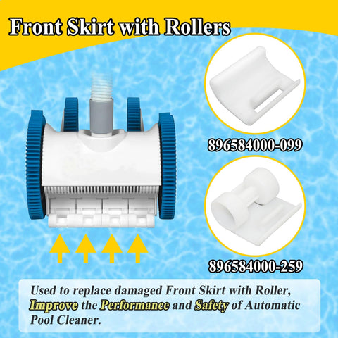 Durable underwater-friendly front skirt made from upgraded plastic.