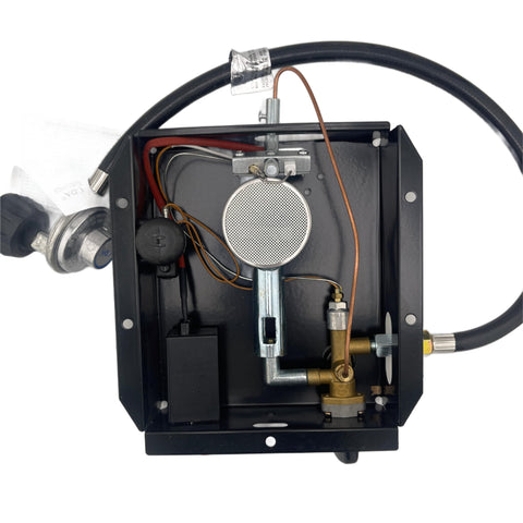 Generic pulse ignition system enables one-touch lighting for convenience.