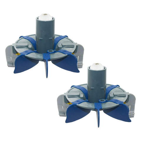 Generic R0714300 front view of cyclonic scrubbing turbine assembly for quick pool maintenance.