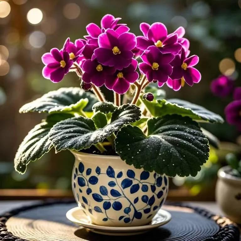 Generic rare African violet seeds for year-round container color