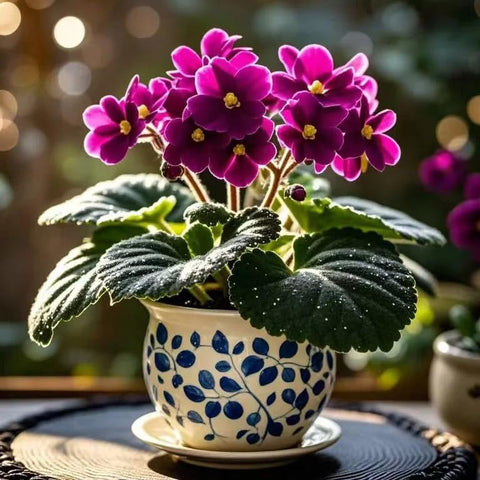 Generic rare African violet seeds for year-round container color